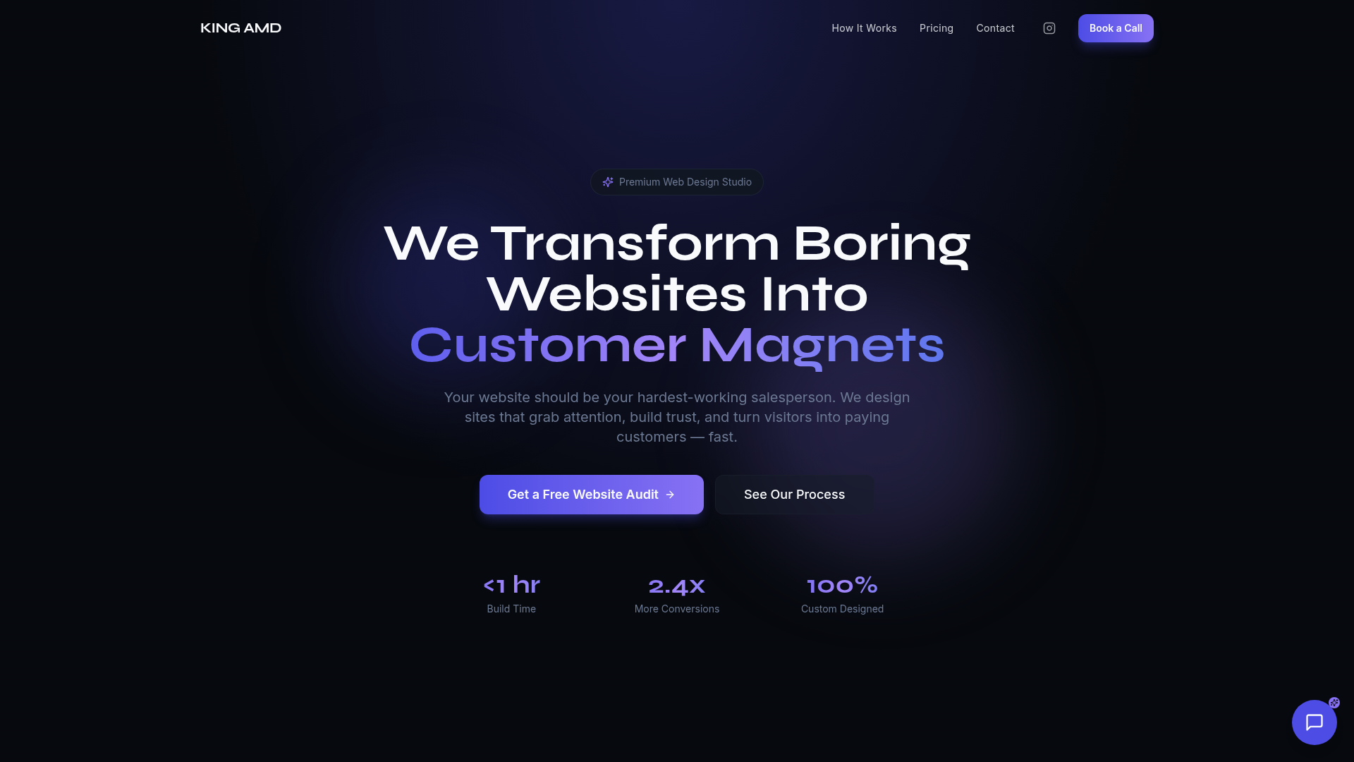 King AMD website by NexusOS